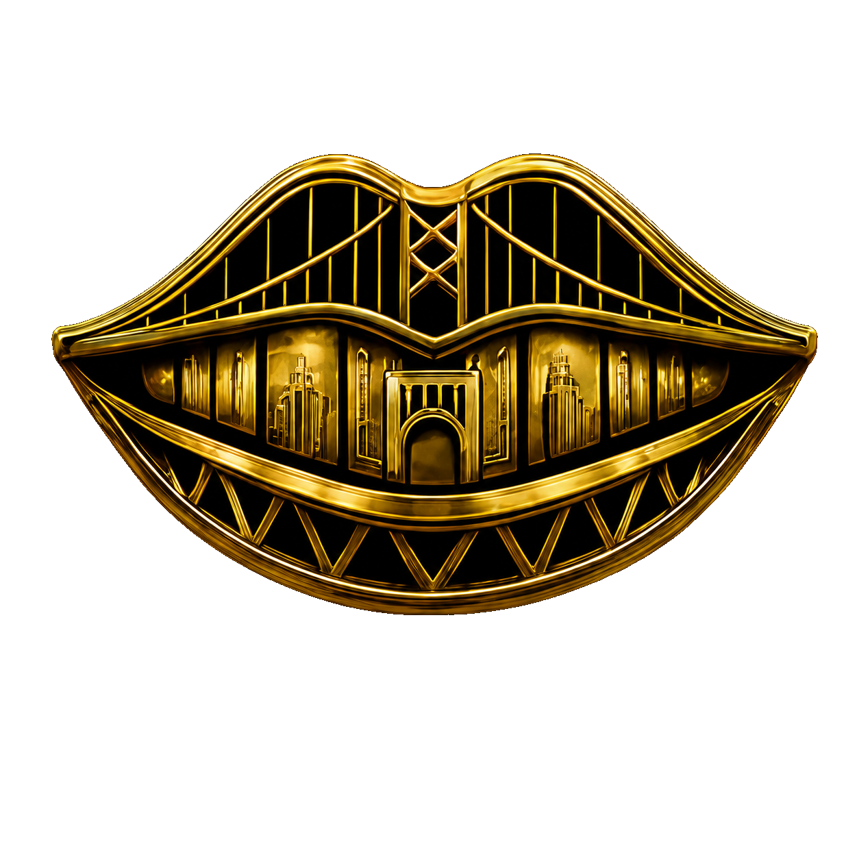 PGH Bites — Pittsburgh skyline lips logo